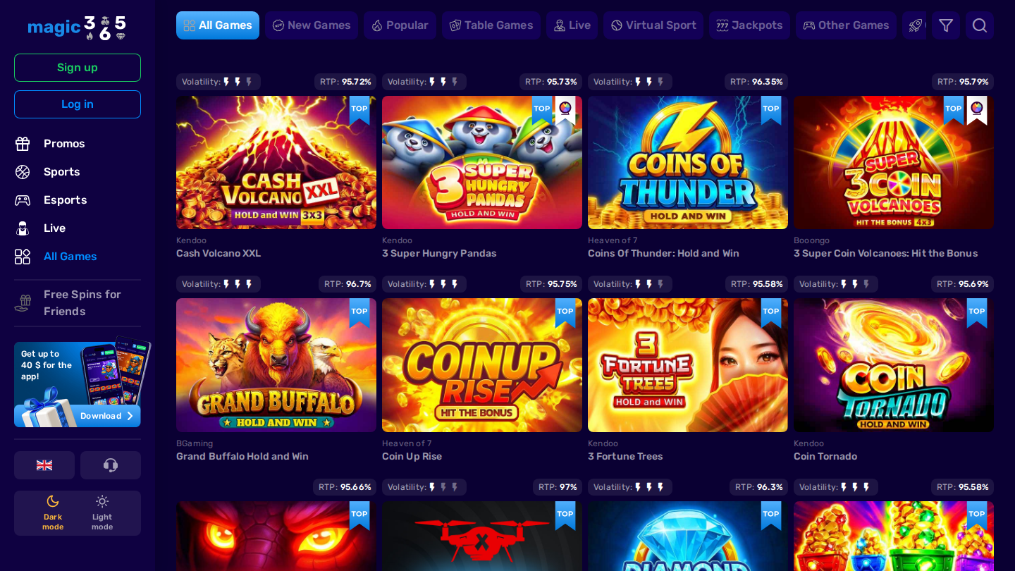 Slots and Instant Games Library